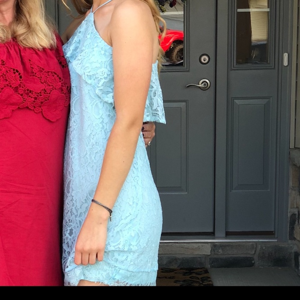 Beautiful lace blue dress